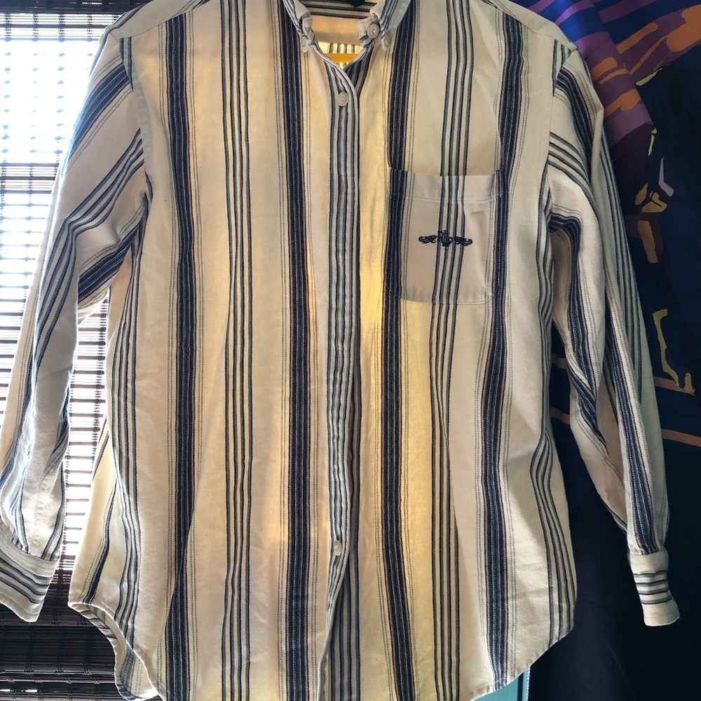 Stripe Ralph Lauren Button Shirt size small